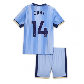 Tottenham Hotspur Archie Gray #14 Borta Kläder Barn 2024-25 Kortärmad (+ Korta byxor)